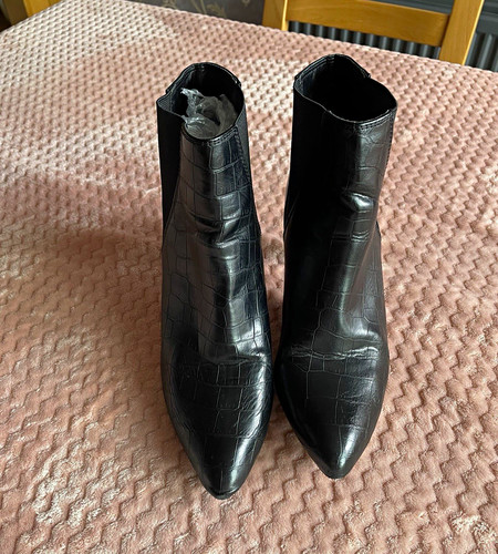Lotus black leather - , croc