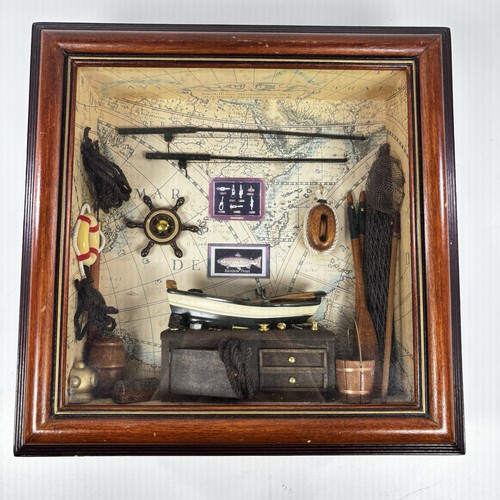 Nautical shadow box - nautical, boat