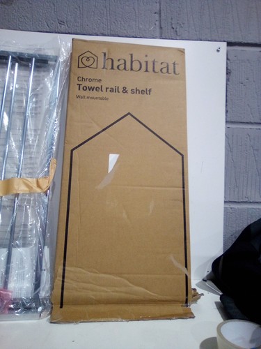 Habitat wall mounted towel - mounted,