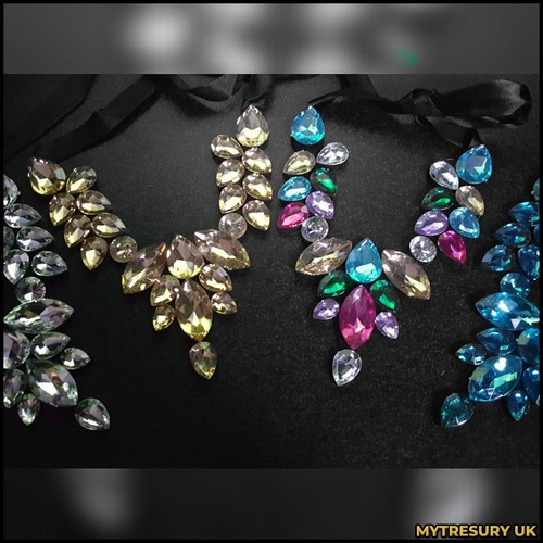 Crystal rhinestone necklace - rhinestone,