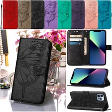 Embossed Wallet Leather Case