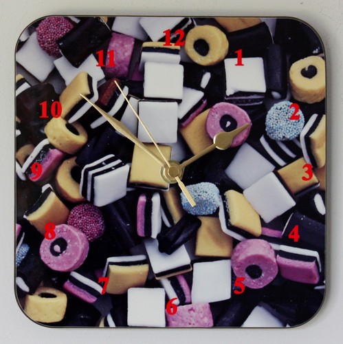 Liquorice allsorts square wall - liquorice,