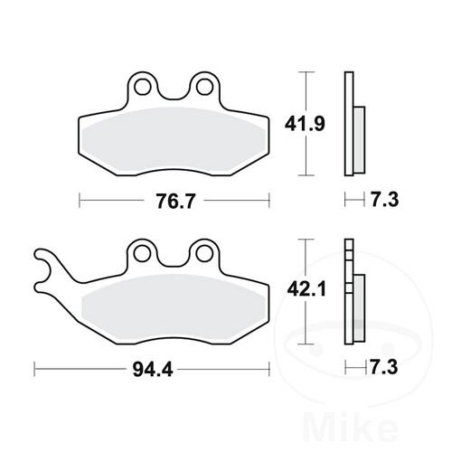 Brake pad front fits - brake,