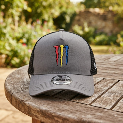 Adjustable gray mesh trucker - adjustable,