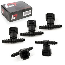 5x Quick Closure Fuel Line Clutch T-Piece 0 5/16x0 1/4in for the Mercedes