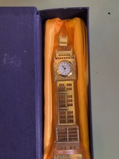 BIG BEN METALLIC GOLD LONDON SOUVENIR ORNAMENT LIGHTS UP  18CM 3D WITH CLOCK