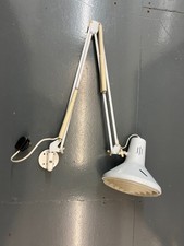 Wall Mounted Anglepoise Industrial Lamp White - Good Condition