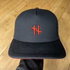 Exclusive Cory Drive Black Red Cross Structured A-Frame Foam Snapback Hat NICE