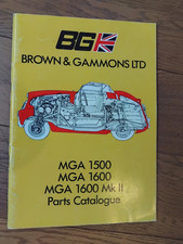 MGA Parts Catalogue MGA Tourer