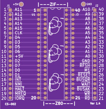 Z80 Breakout Board PCB -  Debug Scope, Logic Analyzer