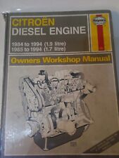 CITROEN DIESEL ENGINE 1.9 -  1.7    1984-1994  Haynes Repair Manaul