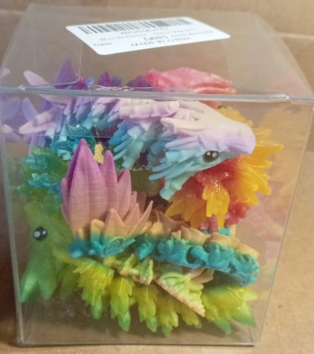 Printed crystal dragon - printed,