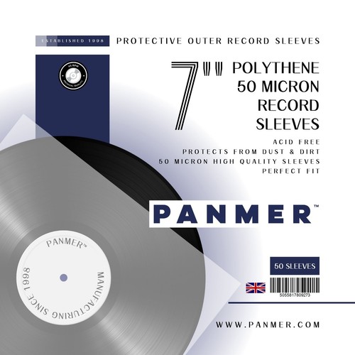 Polythene record sleeves - 50, 7"
