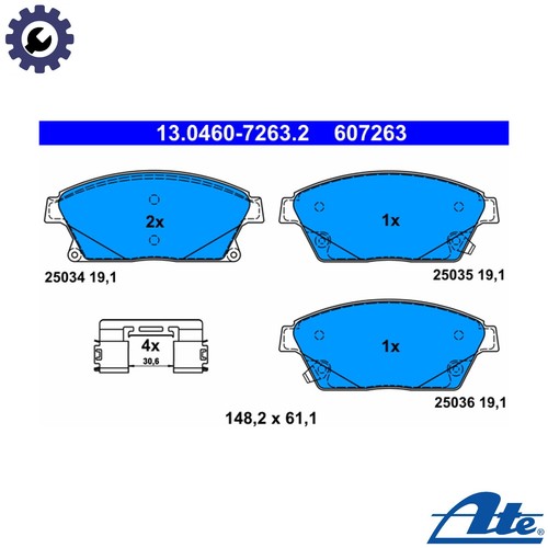Brake pad set disc - pad,