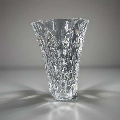 Vintage lead crystal vase - vintage,