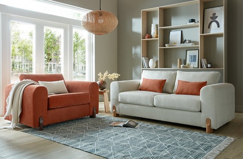 Cream modern high grade fabric - high,