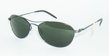OLIVER PEOPLES OV1005S 5016R5 AERO 57 BLACK CHROME GREEN VINTAGE SUNGLASSES