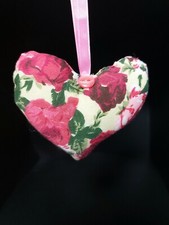 Fabric Hanging Hearts