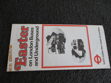 LONDON TRANSPORT LEAFLET EASTER ON LONDON BUSE AND UNDERGROUND NO YEAR DATE