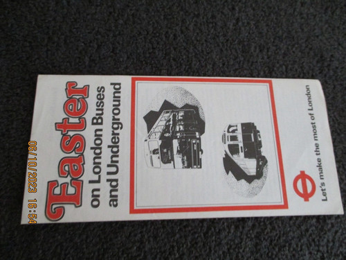 London transport leaflet - london,