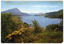 Vintage 1960s J Arthur Dixon Colour Postcard Loch & Ben Hope Sutherland Unposted