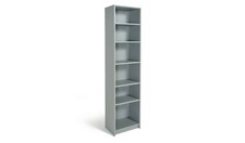 Maine Narrow Bookcase - Grey