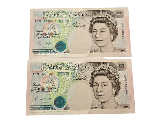 Pair consecutive vintage 1990 - pair,