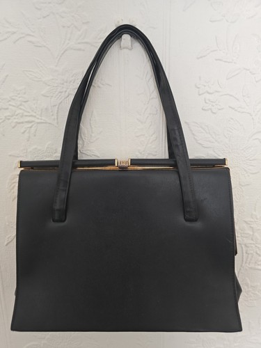 Vintage 1960s 1970s black faux - 1960s,