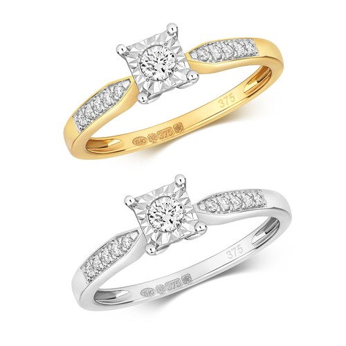 9ct carat white yellow gold - 9ct,