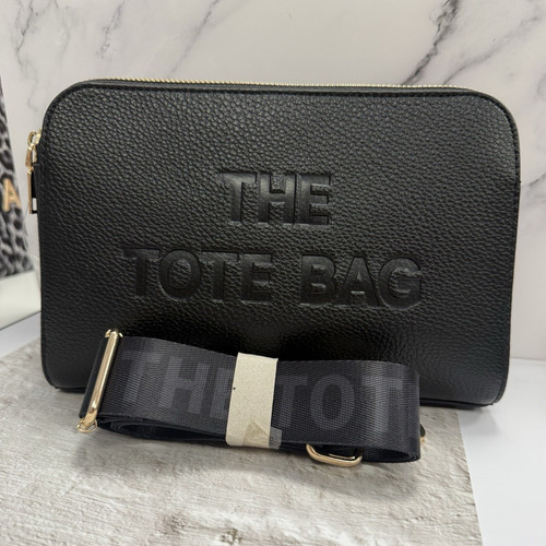 Black triple zip cross body - zip,