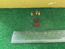 Vintage Britains Lead Floral Garden. 1930s FireLilly/Redhot Pokers in Terracotta