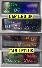 ✅ CORSA C & D ✅ 3 x Colour LED Clock Radio MFC LCD Digital Display COB LED Bulbs