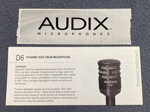 Audix dynamic microphone - d6,