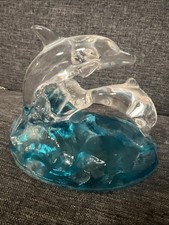Dolphin , Glass Figure 
