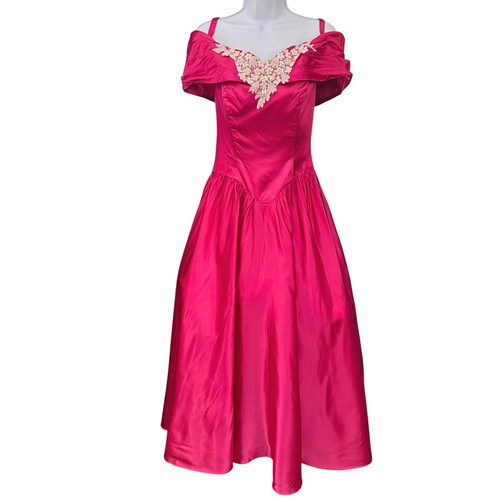 Vintage pink satin - satin, formal