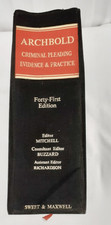 Archbold Criminal Pleading Evidence and Practice. 41st Edition. Mitchell. 1982