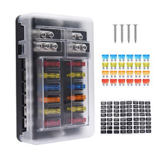 12 Way Blade Fuse Box Block &