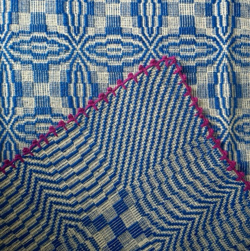 Antique hand woven - wool, and