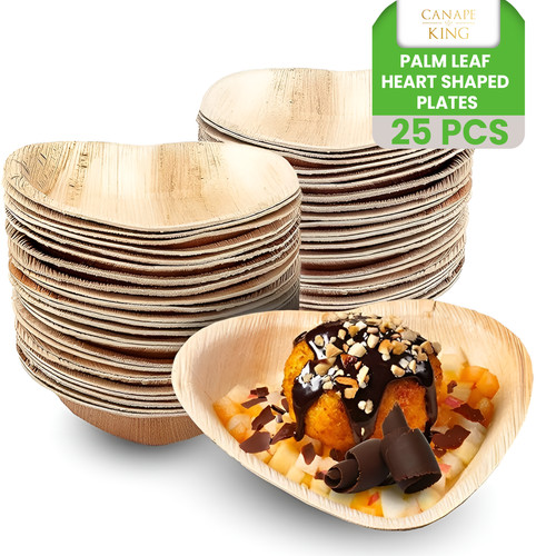 Palm leaf plates disposable - leaf,