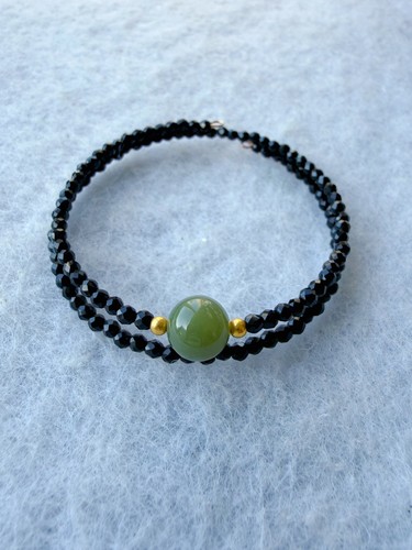 Handmade gemstone bangle - handmade,