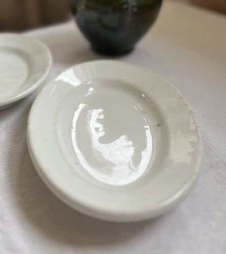 Antique ironstone plate 19th - antique,