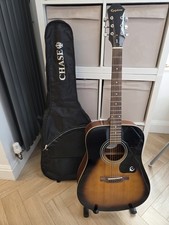 Epiphone DR-100 VS Acoustic Guitar Sunburst Right-Handed with soft carry case