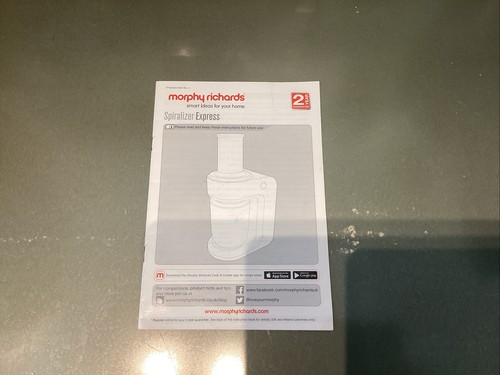 Morphy richards spiralizer - morphy,