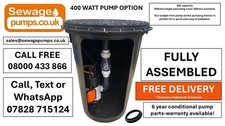 Sewage Pump Foul Water Pump Chamber / Sump / Tank Plastic or Fibre Glass