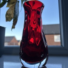 Whitefriars Ruby Red 9856 Vase