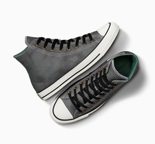 All Star Converse Size 6.5UK Women's Kids Chuck Taylor Hi Grey Green Sneakers