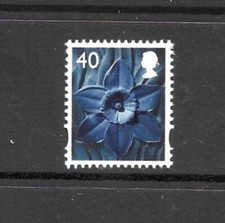 GB WALES REGIONAL 40p DAFFODIL DESIGN UNMOUNTED MINT (SG W101)