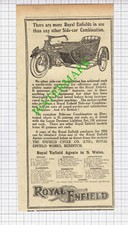 Royal Enfield Advert Great War WW1 -  1916 News Cutting