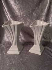 Vintage Pair Of White Art Deco
