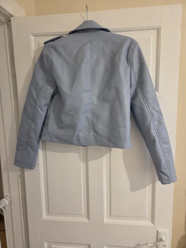 New baby blue - blue, leather